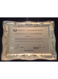 Colgate- Palmolive (India) Limited Certificate of Recognition, 2014